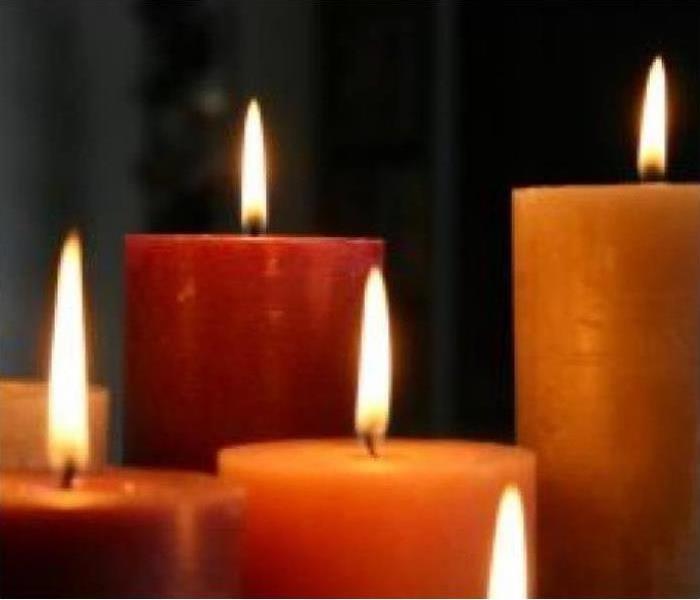 5 candles lit